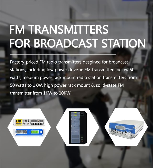 Economic FM Transmitter 1000 Watt FU-1000C 2U Rack - FMUSER